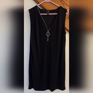 JM Collection Black Midi Dress